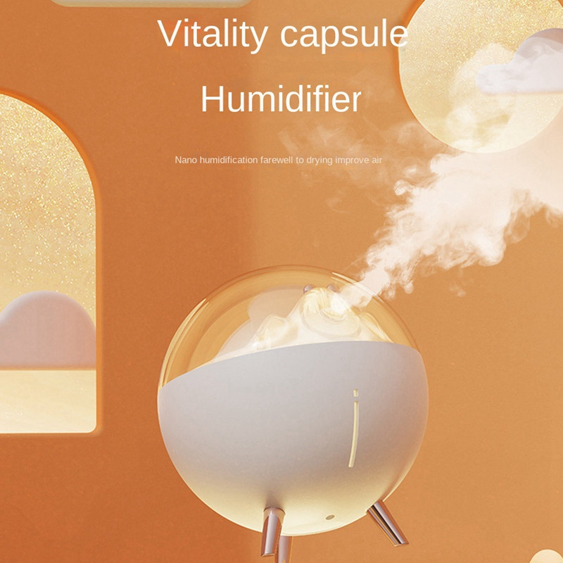 Õhuniisutaja USB vaikne kosmosekaru LED-valgusega Mini Humidificador Mist Maker aroomiteraapia kodukontori jaoks