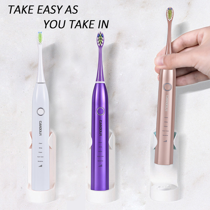 Elektromos fogkefe tartó rögzítő Elasztikus tartású fogkefe tartó Védő fogkefe fogantyú Tartsa szárazon Megállítja a penészt Fal Helytakarékos