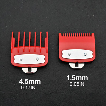 2 τεμ. 1,5 mm 4,5 mm Barber Shop Styling Guide Comb Set Hair Trimmer Attachment Hairdresser Clipper Cutting Limit Combs