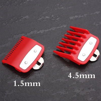 2 τεμ. 1,5 mm 4,5 mm Barber Shop Styling Guide Comb Set Hair Trimmer Attachment Hairdresser Clipper Cutting Limit Combs