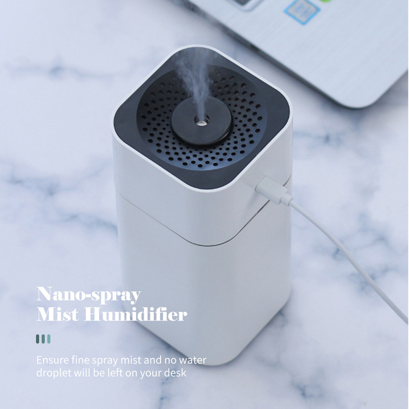420 ml Colorful Mist Humidifier Essential Oil Diffuser USB φορητός υγραντήρας αέρα με Auto-Off Desktop Cool Mini Humidifiers