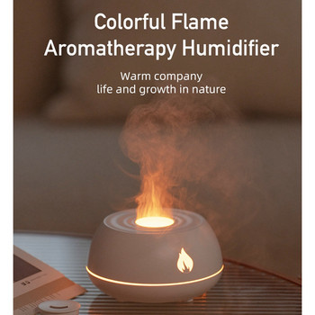 Flame Aroma Diffuser Air Humidifier Home Ultrasonic Mist Maker Fogger Essential Oil Difusor Color Lamp Purifier