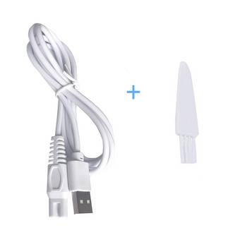 Зарядно за електрическа самобръсначка Дамска самобръсначка USB Бял кабел за зареждане Дамски електрически тример Захранващ кабел Адаптер за бръснеща машина