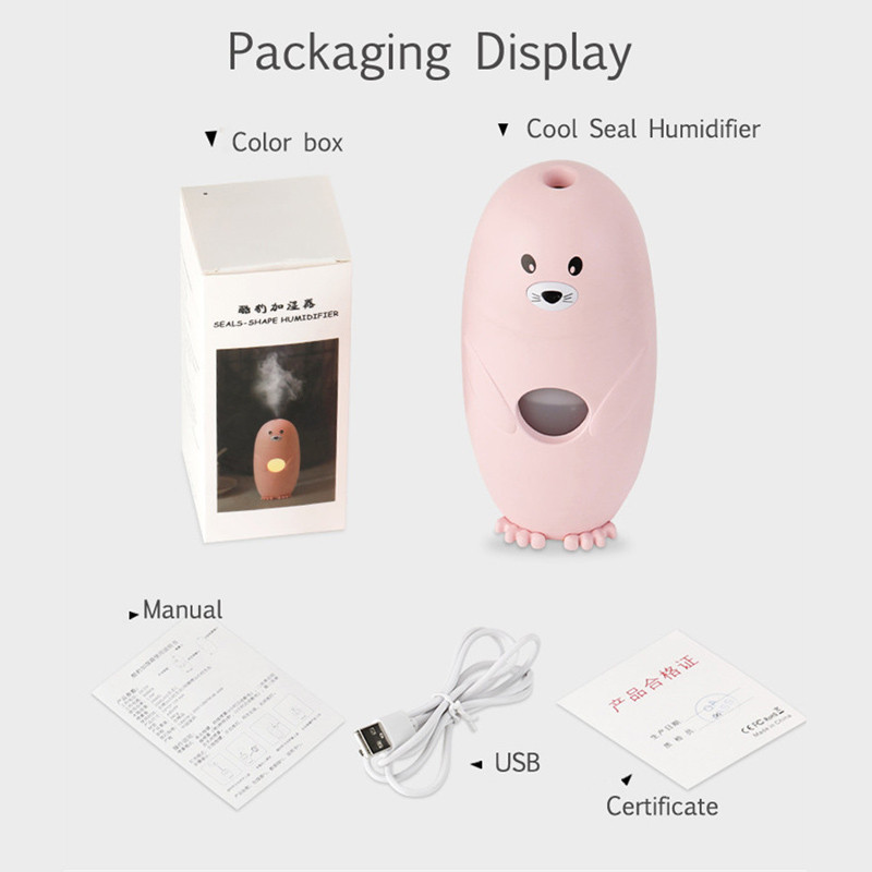 250 ml mini légpárásító kisállat USB LED éjszakai fény diffúzor autó párakészítő frissítő párásító irodai és otthoni használatra