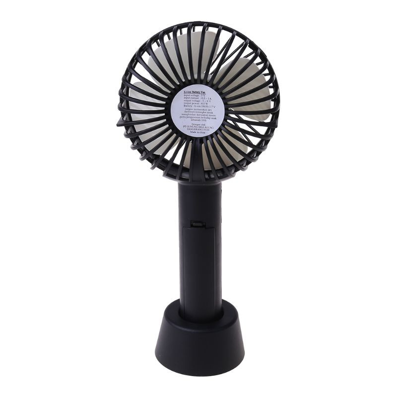 Mini kézi ventilátor, hordozható, újratölthető akkumulátorral működő hűtési asztali alap 3 üzemmóddal otthoni irodai utazáshoz kültéri használatra