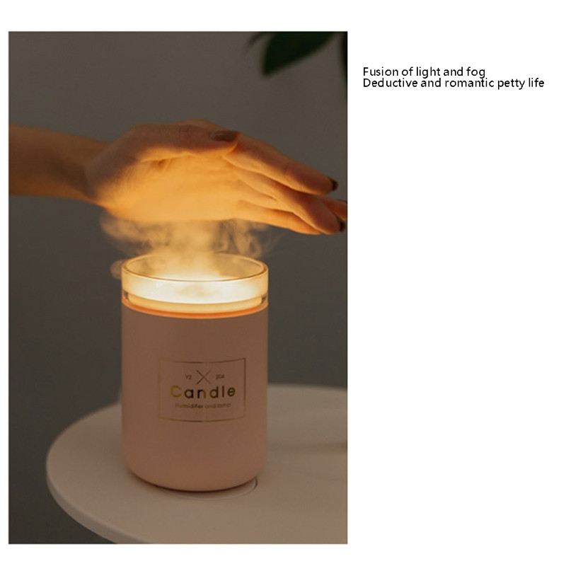 280 ml mini USB õhuniisutaja küünlajalg öövalgus jahe udu tegija magamistoa aroomi eeterlike õlide hajuti pihusti N0PF