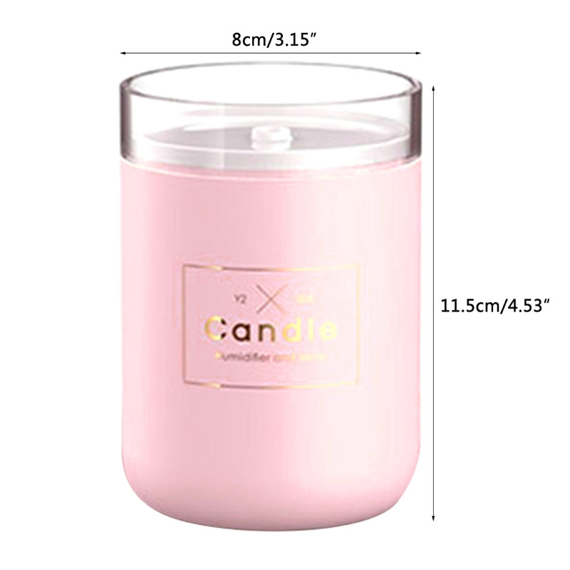 280 ml mini USB õhuniisutaja küünlajalg öövalgus jahe udu tegija magamistoa aroomi eeterlike õlide hajuti pihusti N0PF