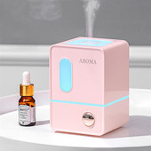 180 ml USB mini légpárásító aroma illóolaj diffúzor LED lámpával otthoni irodai asztalhoz Ultrahangos Cool Mist Maker Fogger