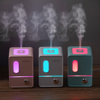 180ml USB Mini Air Humidifier Aroma Essential Oil Diffuser with LED Light for Home Office Desk Υπέρηχος Cool Mist Maker Fogger