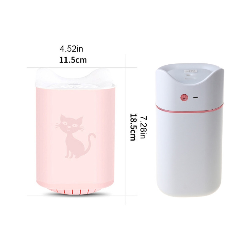 3L Mini Diffuser Essential Oil Portable Double Nozzle Humidifier Air Mist Maker
