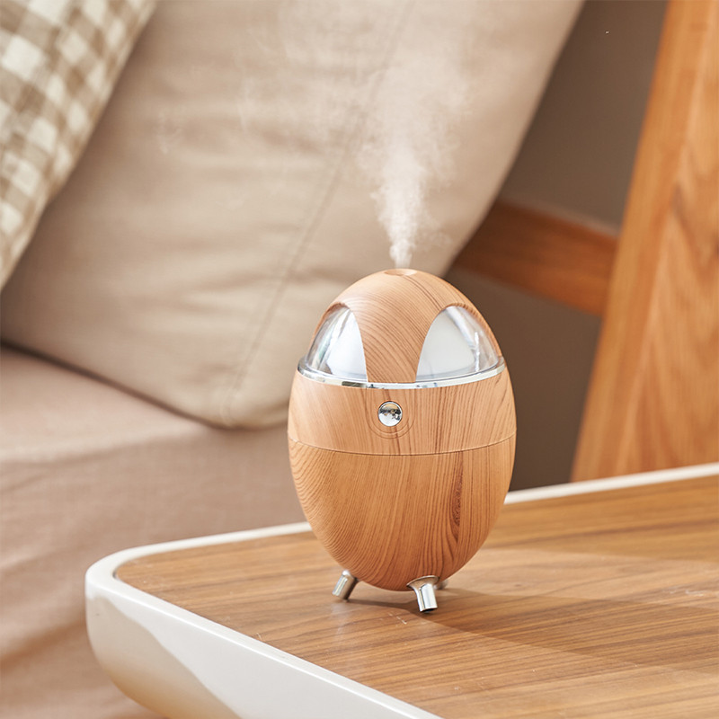 Légpárásító Otthoni Asztali Színes Éjszakai Fény Tojáshéj Aromaterápiás Diffúzor Párásító Autós Irodai Kreativitás 350ML