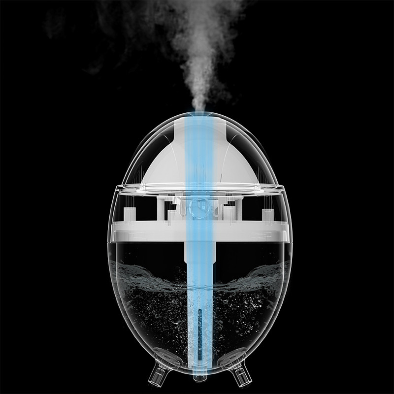 Légpárásító Otthoni Asztali Színes Éjszakai Fény Tojáshéj Aromaterápiás Diffúzor Párásító Autós Irodai Kreativitás 350ML