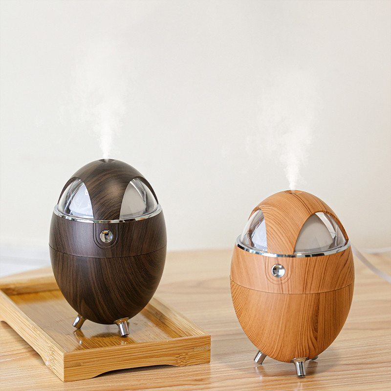 Légpárásító Otthoni Asztali Színes Éjszakai Fény Tojáshéj Aromaterápiás Diffúzor Párásító Autós Irodai Kreativitás 350ML