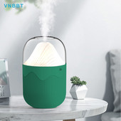 Kaasaskantav lauaarvuti elektriline õhuniisutaja öövalgusega 300 ml mahutavusega USB Cool Mist Aroomi difuusor kodu magamistoa õhupuhastile