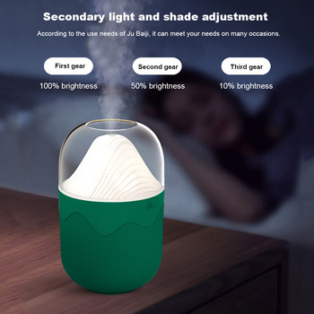 Φορητός επιτραπέζιος ηλεκτρικός υγραντήρας αέρα με νυχτερινό φως 300ml χωρητικότητας USB Cool Mist Diffuser Aroma για καθαριστή κρεβατοκάμαρας στο σπίτι