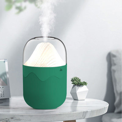 Kaasaskantav lauaarvuti elektriline õhuniisutaja öövalgusega 300 ml mahutavusega USB Cool Mist Aroomi difuusor kodu magamistoa õhupuhastile