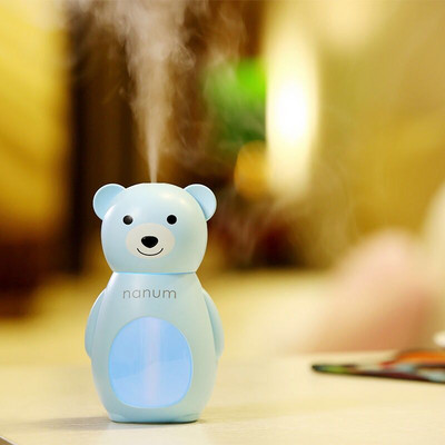 Slatki stolni ovlaživač zraka, difuzor, DC5V USB punjenje, mini ovlaživač zraka, 160 ml, divan raspršivač za stvaranje magle za kućni ured