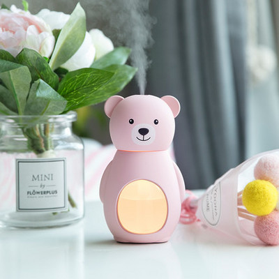 Slatki stolni ovlaživač zraka, difuzor, DC5V USB punjenje, mini ovlaživač zraka, 160 ml, divan raspršivač za stvaranje magle za kućni ured