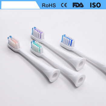 4 τμχ Κεφαλές οδοντόβουρτσας για Sonicare HX6411 HX6511 HX6530 HX6710 HX6730 HX6530 HX6920 HX6930 HX6902 HX6910 HX6932 R710 HX9332