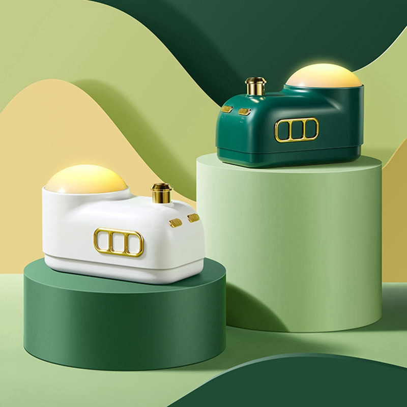 A legkeresettebb légpárásító éjszakai fény 2000 mah vezeték nélküli vonat párásító 350 ml USB újratölthető otthoni dekorok vetítőlámpák