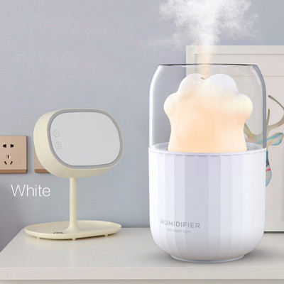 Cat`s Claw 300ML Humidifier with Night Light Aroma Essential Oil Diffuser Air Humidifier Cool Mist Maker Air Purifier