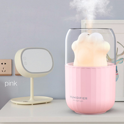 Cat`s Claw 300ML Humidifier with Night Light Aroma Essential Oil Diffuser Air Humidifier Cool Mist Maker Air Purifier