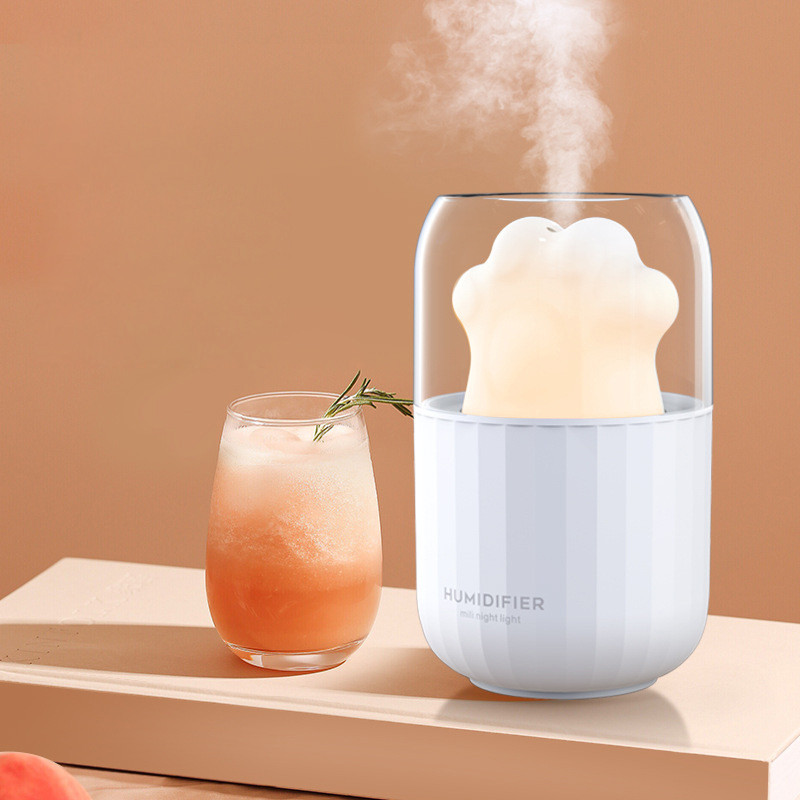 Cat`s Claw 300ML Humidifier with Night Light Aroma Essential Oil Diffuser Air Humidifier Cool Mist Maker Air Purifier