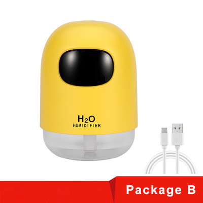 Mini Humidifier 200ml Super Quiet Desktop Cool Mist Humidifier for Baby Bedroom Office Car Home 7 Colors LED Night Night Purifier