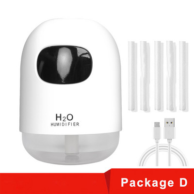 Mini Humidifier 200ml Super Quiet Desktop Cool Mist Humidifier for Baby Bedroom Office Car Home 7 Colors LED Night Night Purifier