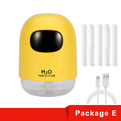 Mini Humidifier 200ml Super Quiet Desktop Cool Mist Humidifier for Baby Bedroom Office Car Home 7 Colors LED Night Night Purifier