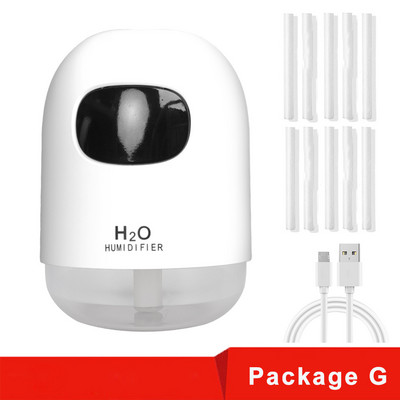 Mini Humidifier 200ml Super Quiet Desktop Cool Mist Humidifier for Baby Bedroom Office Car Home 7 Colors LED Night Night Purifier