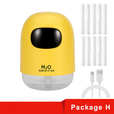 Mini Humidifier 200ml Super Quiet Desktop Cool Mist Humidifier for Baby Bedroom Office Car Home 7 Colors LED Night Night Purifier