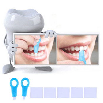 7 бр./компл. избелваща четка за почистване на зъби, сменяема с петна от гъба, средство за премахване на зъбна плака, четка, почистващо средство за зъби за грижа за устната кухина