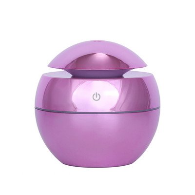 Umidificator galvanizat de 130 ML Ulei esențial din cereale din lemn Difuzor de aromă Atomizare cu ultrasunete pentru acasă, dormitor, birou, mașină