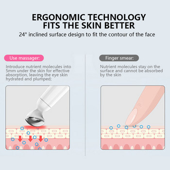 Мини преносим електрически масажор за очи Устни Устройство за бръчки Тъмни кръгове за лице Вибрация Тънко лице Масаж против бръчки против стареене