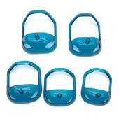 5 vnt / rinkinys Simetriško kirpimo salono ūsų barzdos formavimo šablonas skutimosi skutimosi stiliaus priežiūros įrankis