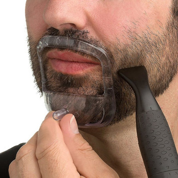 5 бр./компл. Четка за коса Symmetric Cut Salon Мустаци Шаблон за оформяне на брада Бръснене Инструмент за грижа за стила на бръснене