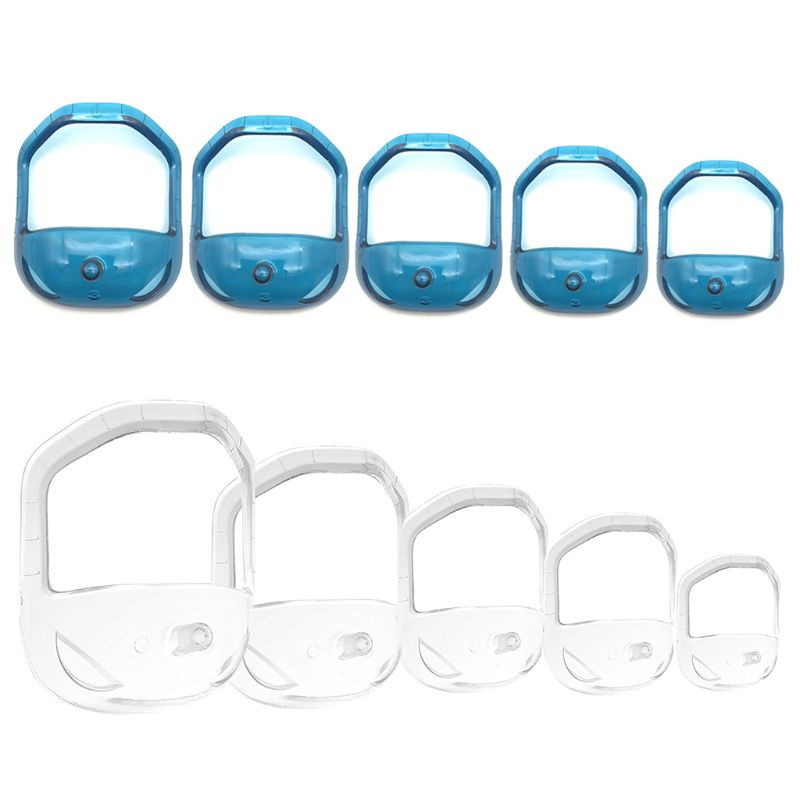 5 vnt / rinkinys Simetriško kirpimo salono ūsų barzdos formavimo šablonas skutimosi skutimosi stiliaus priežiūros įrankis