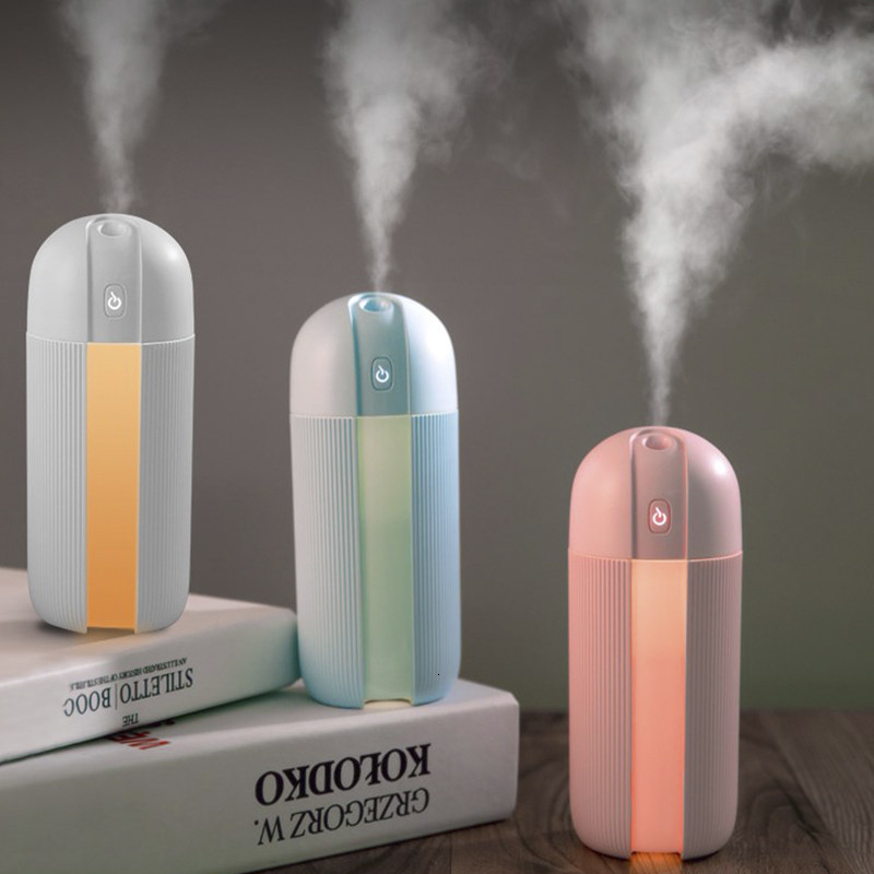 Légnedvesítő Mist Maker USB ultrahangos aromaterápiás illóolaj diffúzor lágy meleg fénnyel szobaautó párásítóhoz