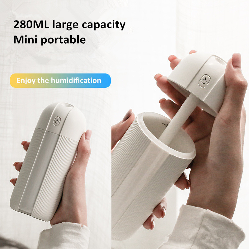 Légnedvesítő Mist Maker USB ultrahangos aromaterápiás illóolaj diffúzor lágy meleg fénnyel szobaautó párásítóhoz