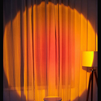 Romantic Take Photos Sunset Lamp Безжичен овлажнител за въздух USB акумулаторна батерия Воден дифузьор Бял