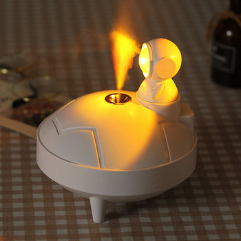 Romantic Take Photos Sunset Lamp Безжичен овлажнител за въздух USB акумулаторна батерия Воден дифузьор Бял