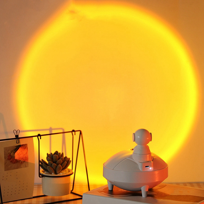 Romantikus fotózás Naplemente lámpa Vezeték nélküli légpárásító USB újratölthető elemes vízbefúvó fehér