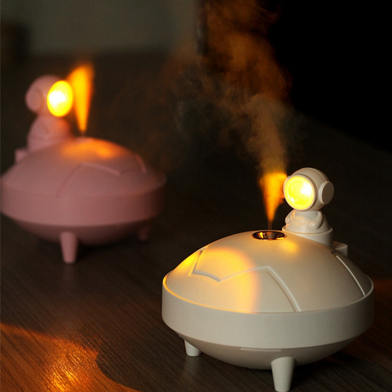 Romantikus fotózás Naplemente lámpa Vezeték nélküli légpárásító USB újratölthető elemes vízbefúvó fehér