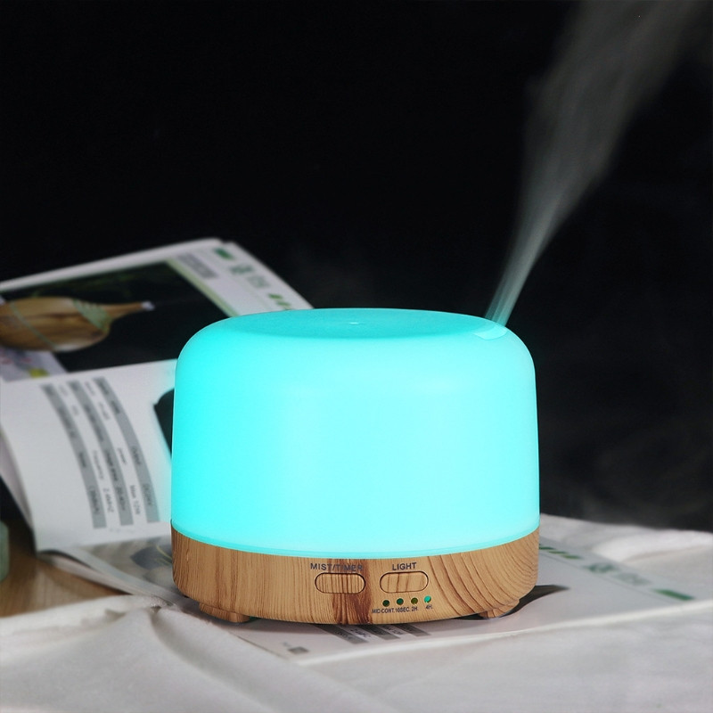 20CC 300 ml légpárásító szemcse illóolaj diffúzor 7 LED lámpával otthonra