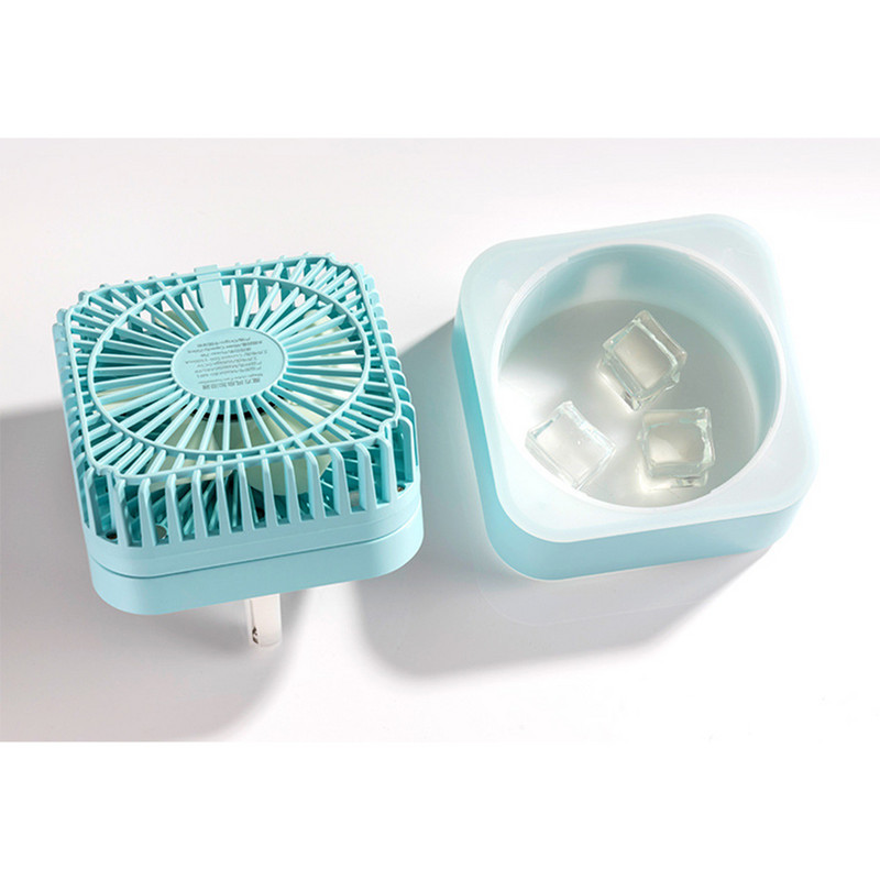 Kaasaskantav pihustatav õhuniisutaja ventilaator koos 7 värvi öövalgustusega kontori lauaarvuti USB niisutamiseks mõeldud miniventilaatori jaoks