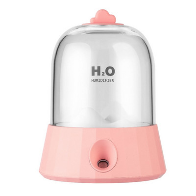 Hordozható 400 ml-es vezeték nélküli légnedvesítő légdiffúzor USB töltő Cool Mist permetező Atmosphere Night Light otthoni N0PF-hez