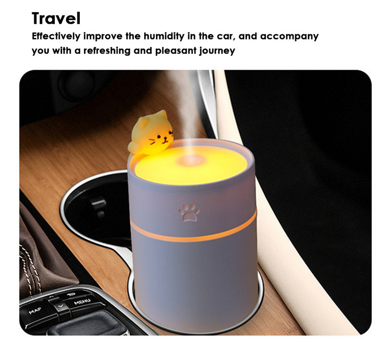 Armas lemmiklooma kassi õhuniisutaja minikontori lauaarvuti kliimaseade ruumi õhuniisutaja USB väikese majapidamise raske udu pihusti