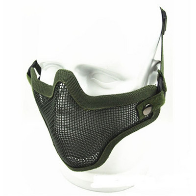 Strike metallvõrgust kolju pool nägu taktikaline mask armee sõjaväe jahi tarvikud alaosale Airsoft paintball maskid