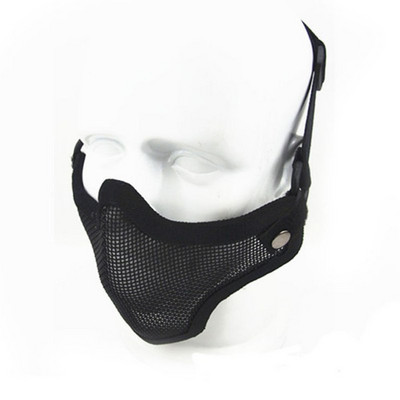 Strike metallvõrgust kolju pool nägu taktikaline mask armee sõjaväe jahi tarvikud alaosale Airsoft paintball maskid